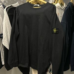 Stone island black crew neck